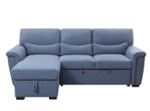Haruko Blue Fabric Sectional Sofa Model 55540 By ACME Furniture
